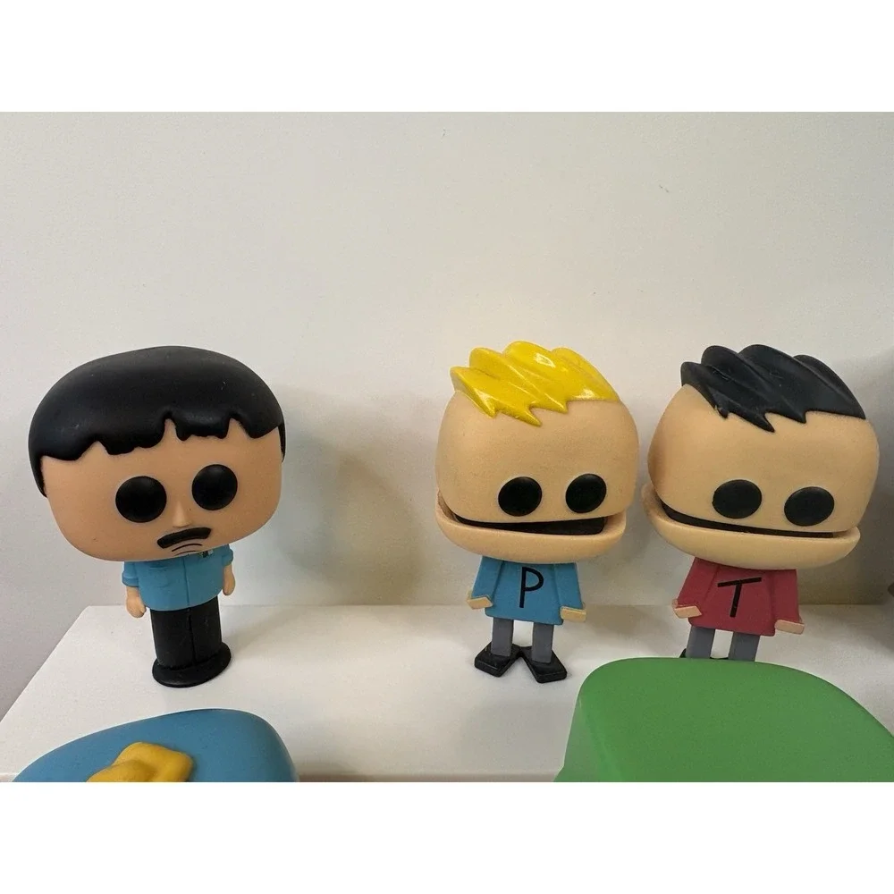 Funko Pop South Park Figures Lot Chef Phillip Terrance Cartman Butters Kenny